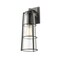 Z-Lite Helix 1 Light Outdoor Wall Sconce, Black And Clear Seedy 591B-BK - alternate 3